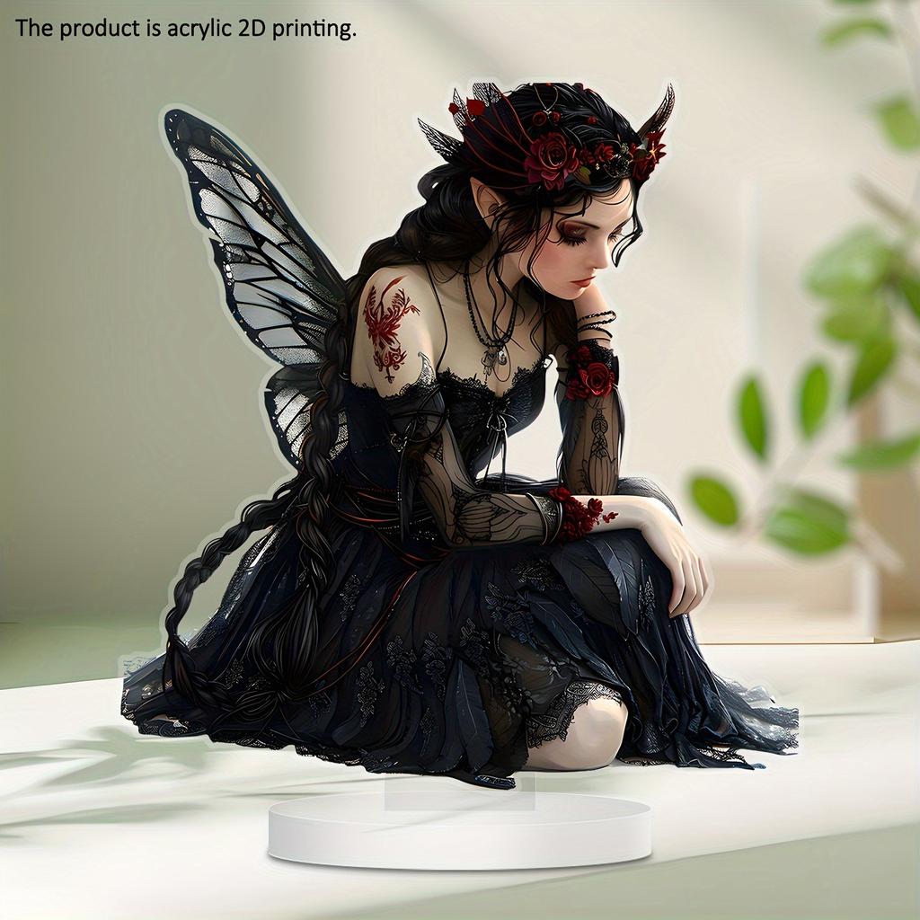 1PCS Black Butterfly Figurines Living Room Decoration Figurine Desktop Decoration And Office Decoration A Holiday Gift for Girls