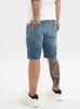 Herren Washed Blue Denim Shorts MyStars Damage 28