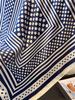 Polka Dot Printed Square Scarf For Women Luxury Soft Satin Beach Scarves Bandanas Hijab Neckerchief Elegant Shawl Wraps