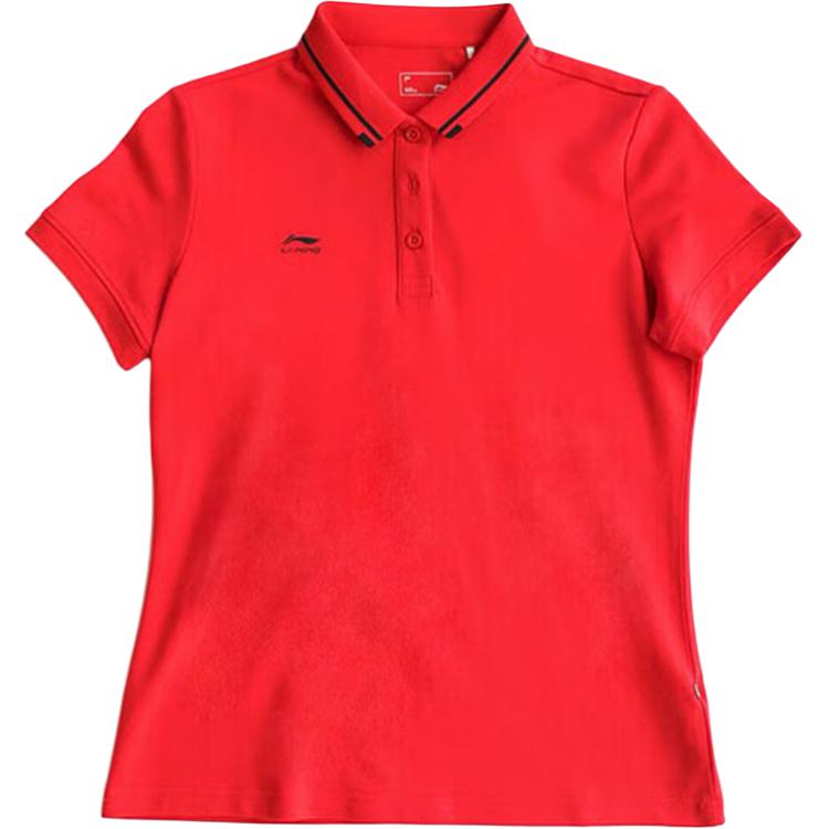 

Li-Ning Casual Simple Sports Pullover Comfortable Versatile Short Sleeve Polo Shirt Women tops APLV060-7 XL