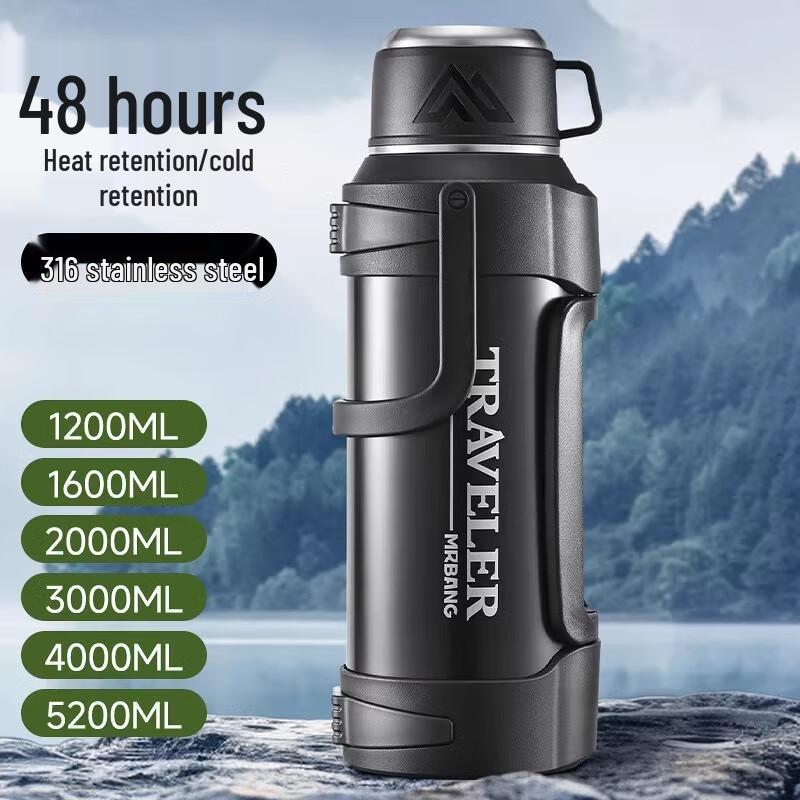 MOZHOU 316 Stainless Steel Large Capacity Insulated Travel Flask
