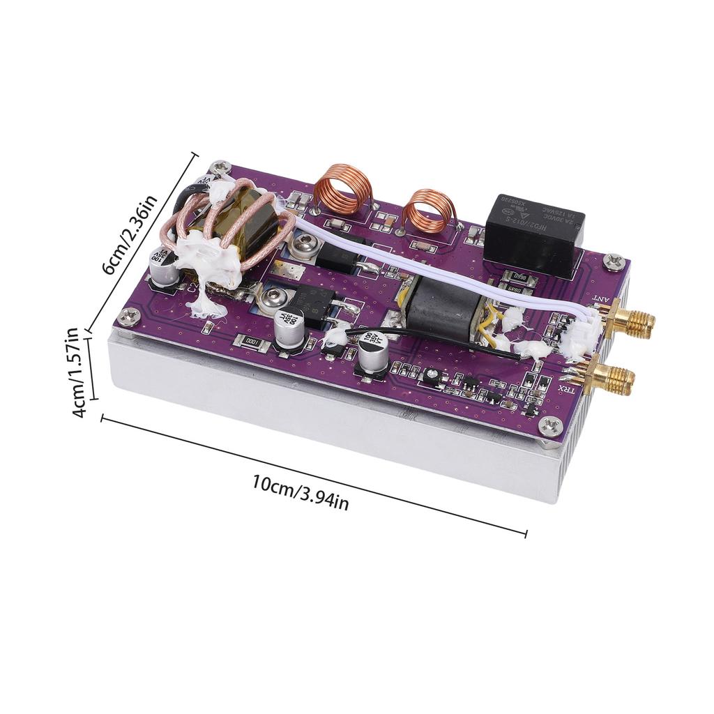 20W Portable Shortwave Power Amplifier with Automatic Switching, Low Pass Filter, Heat Sink, Compact Structure 2MHz
