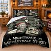 Wallace & Gromit Muster Bettwäsche 3-teiliges Set Bettlaken und Kissenbezüge für Schlafzimmer