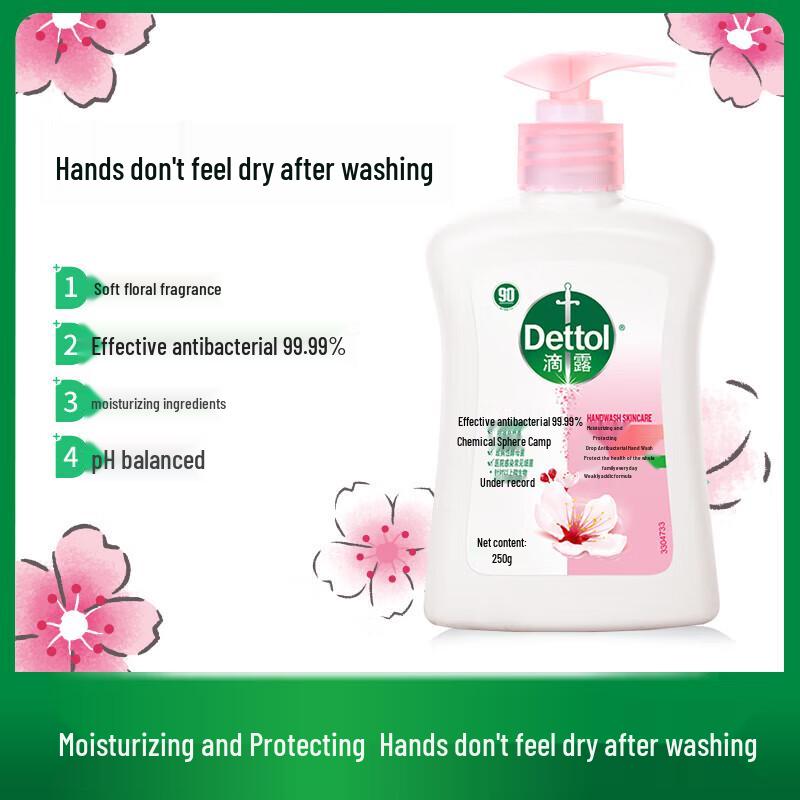 Dettol Healthy Antibacterial Kids Hand Wash, Moisturizing, 3 x 250ml