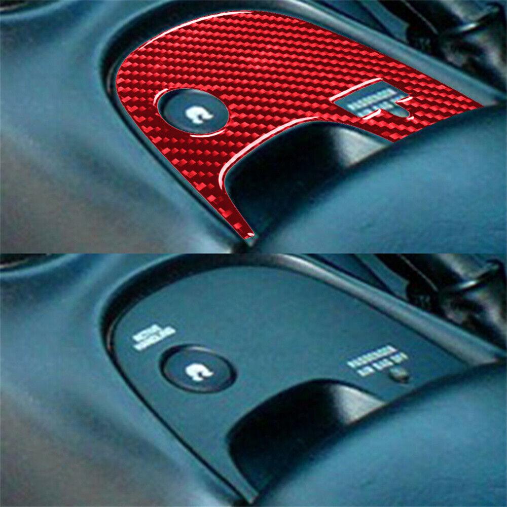 For Chevrolet Corvette C5 Carbon Fiber ESC Panel Console Decorative Cover Trim