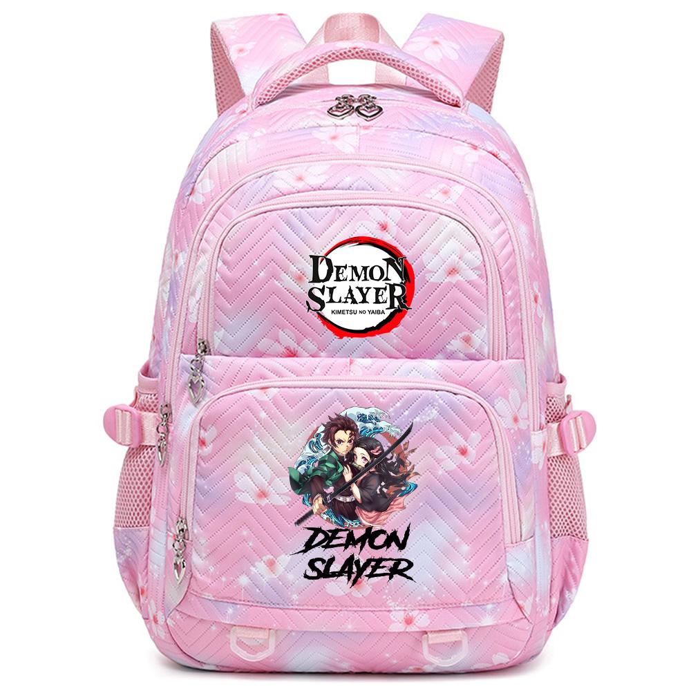 Školní batoh s potiskem Anime Demon Slayer pro studenty, teenagery, chlapce, dívky, ženy, cestovní batoh Mochila Escolar