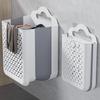 Large Capaci Folding Bathroom Laundry Basket Non Perforated Wall-mounted Clothe Storage Baskets Bathroom Dirty Clothe Organizer