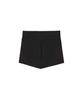 Lense Micro Ribbed Banding Short Pants Black