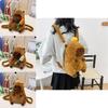 Plush Charming Capybara Toy Backpack For Children In Vibrant Orange Pink And