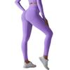 Nahtlose High-Waist Yoga-Hose mit Po-Lifting für Damen - Unifarbene Fitness- und Laufbekleidung