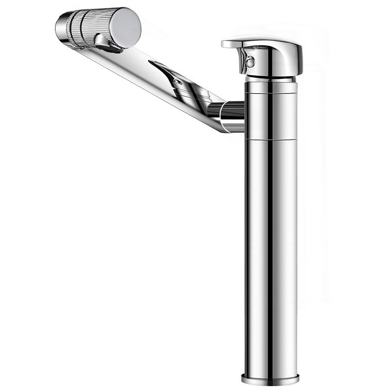 MEJUE 720° Rotatable Stainless Steel Hot & Cold Basin Faucet Standard