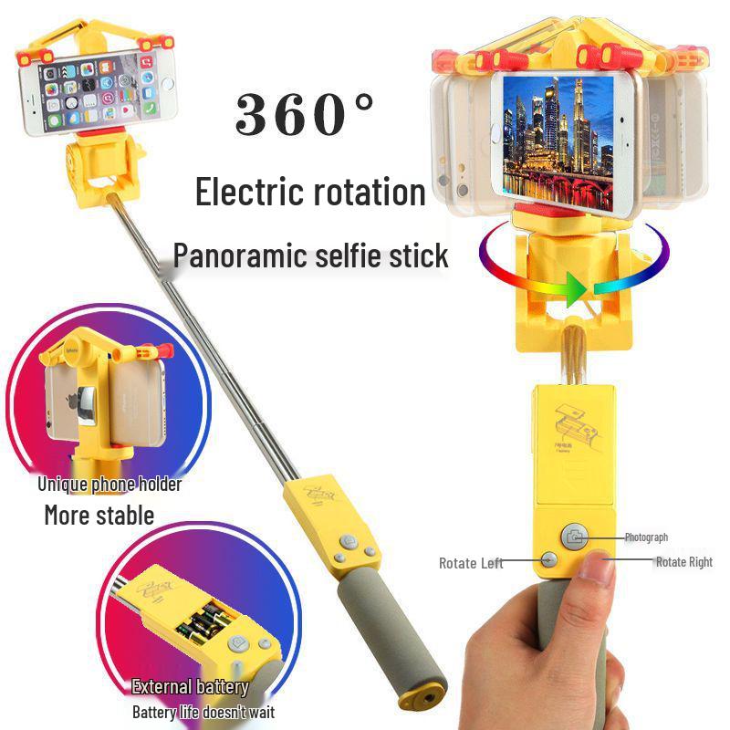 360° Rotating Bluetooth Selfie Stick & Live Streaming Stand