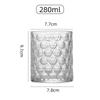 280ml Whiskey Glass Household Heat-resistant Glass Water Cup Summer Fruit Drink Beer Cold Drink Cup High Value Wine Glass