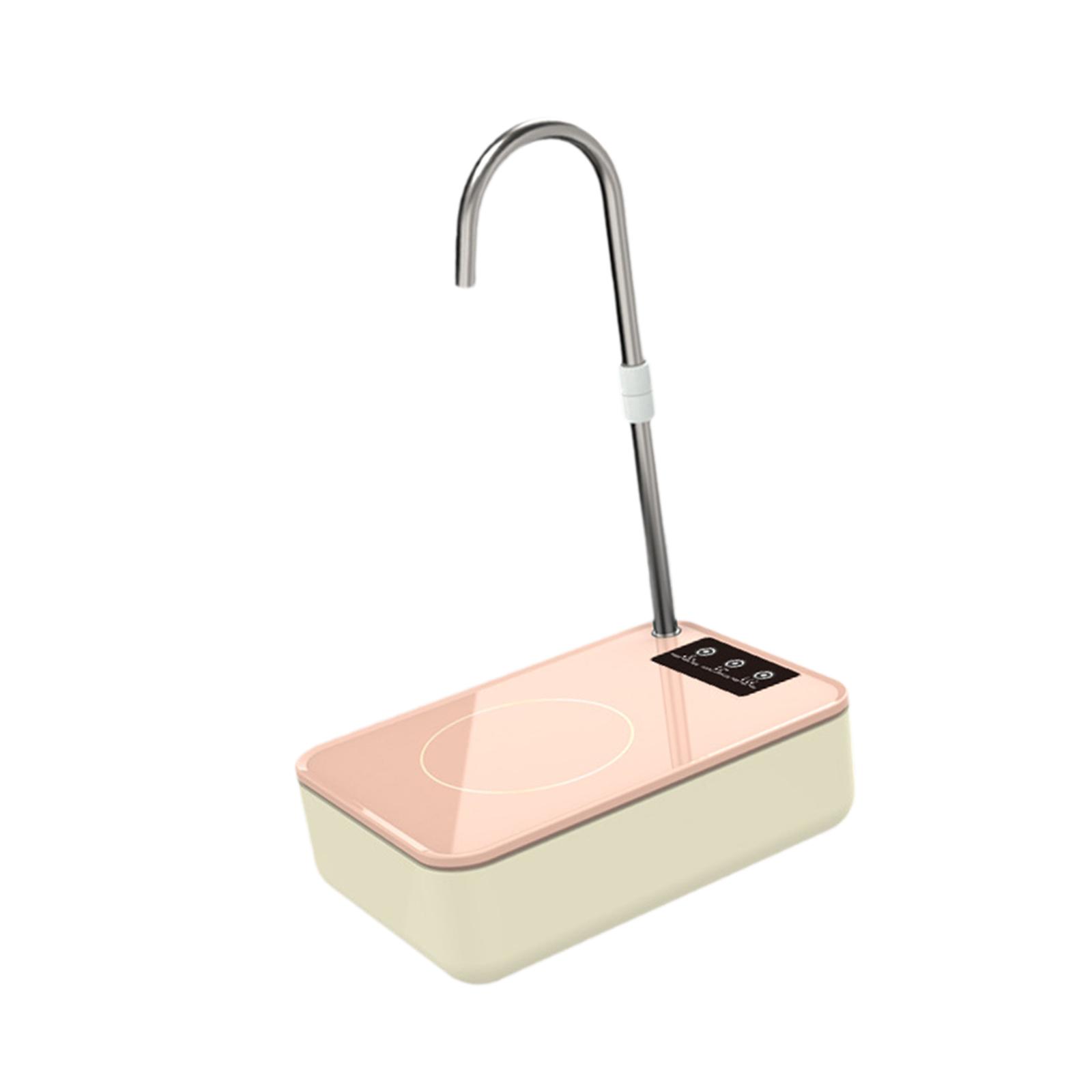 

Bottle Water Dispenser Portable Electric Water Pump for Camping Office Hotel рожевий