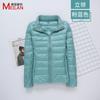 Down jacket women's new short light and thick warm and slim fashion jacket