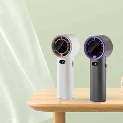 Portable Personal Fan Pocket Fan Digital Display Adjustable Speed Handheld Fan for Outdoor Indoor Home Bedroom Traveling Kitchen