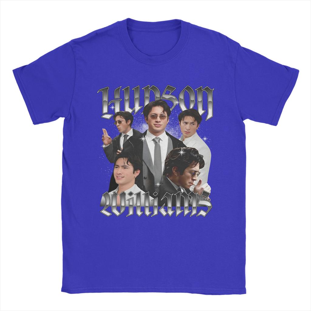 Hudson Williams TShirts for Unisex Novelty Pure Cotton Tee Shirt Round Collar Short Sleeve T Shirts Classic Clothing