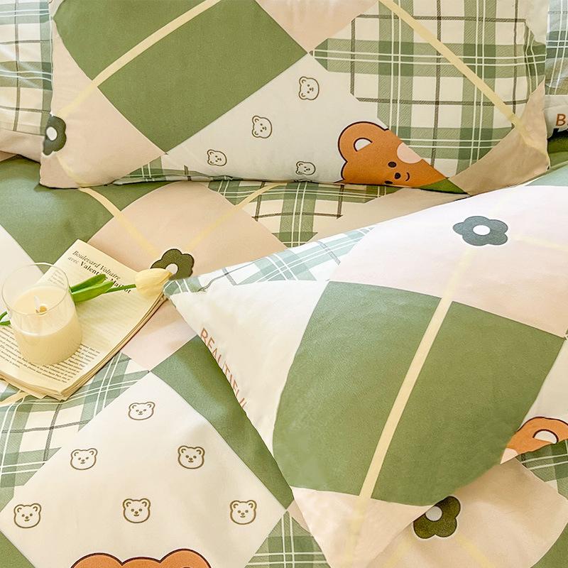 Față de pernă Față de pernă simplă Lenjerie de pat pentru cămin studențesc de o persoană 48*74cm Casnic