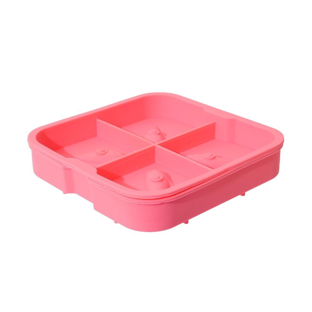 Stampo per Ghiaccio in Silicone a Forma di Squalo 4 Fori Facile da Sformare Stampo per Ghiaccioli Silicone per Uso Alimentare Novità Macchina per il Ghiaccio Accessori da Cucina