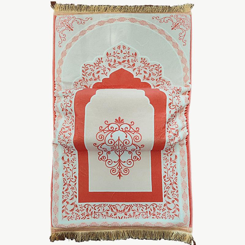 8CM Extra Thick Prayer Rug, Large Non-Slip Velvet Carpet for Living Room, Super Soft Prostration Mat for Muslim, Home Decor Gift