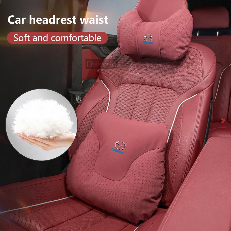 NEW Car Headrest Lumbar Rest Cushion Neck Support Neck Pillow For Mazda 2 3 5 6 CX-3 CX-60 CX-90 CX-70 CX-7 RX-8 Car Accessories g2