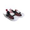 Hello Kitty x Adidas Originals SUPERSTAR 360 Abrasion Resistant Low top Baby & Toddler Shoes Black White Red HQ4091