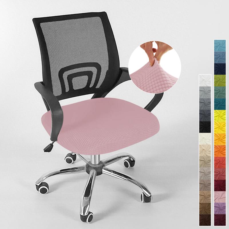 Cover For Computer Chair With Armrests Knitted Jacquard Cover For Swivel Office Chair Jacquard Seat Cover Computer Chairs