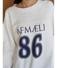 Snidel Number Logo Sweatshirt SWCT251148 Women's White
