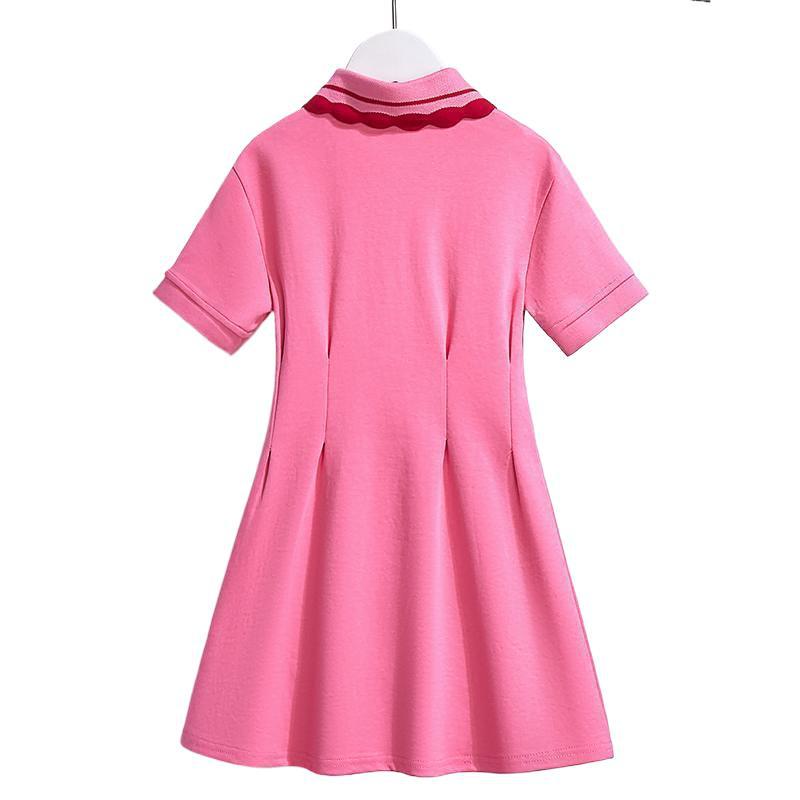 Girls Summer Stylish Polo Dress Casual and Fashionable for Kids