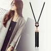 New Korean Version Simple Fashionable Versatile Tassel Long Necklace for Women's Sweater Chain Accessories Creative Gifts