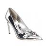 Brilda Leather Pump Silver