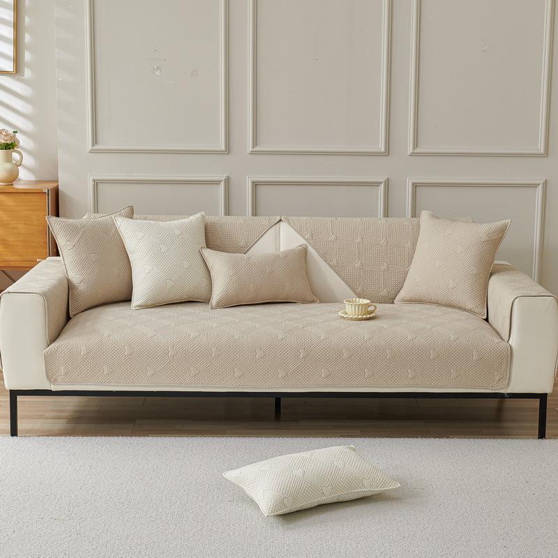 Sofa Cushion Pure Cotton Four-Season Universal Fabric Non-Slip Sofa Cover Cover Cloth Modern Simple And Advanced Cotton Seat Cushion