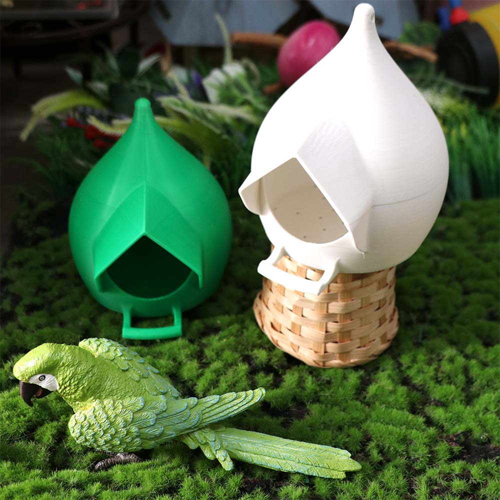 Rainproof Hummingbird Feeder Waterproof Bird Feeding Dispenser Creative Birds Food Catcher Outdoor