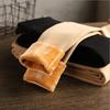 Women's High Waist Winter Faux Sheer Fleece-Lined Leggings with Socks - Nude Feeling Bare Leg Look