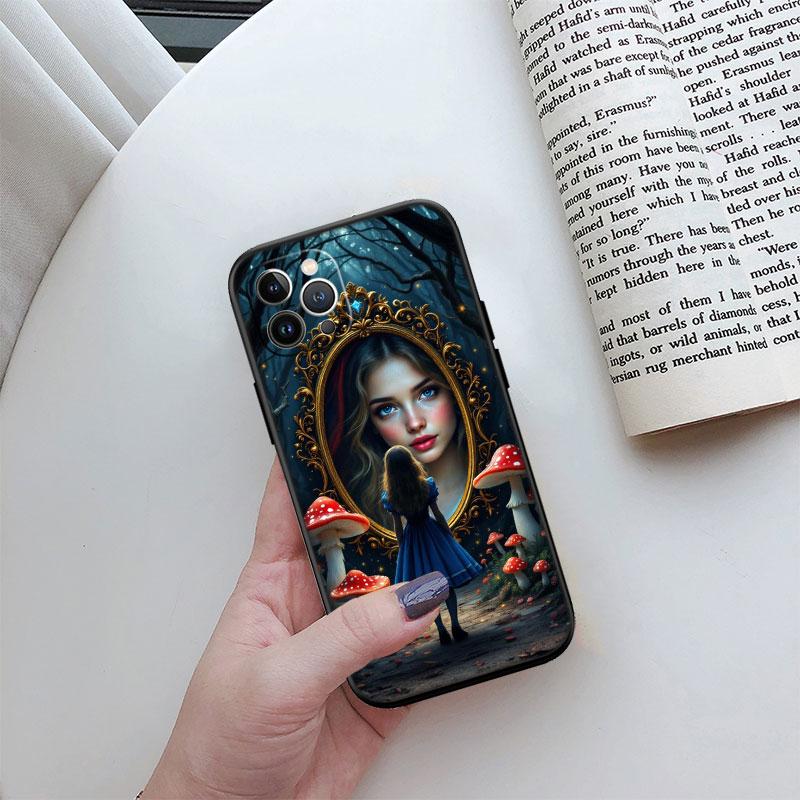 Alice in Wonderland Cat Princess Phone Case for Samsung Galaxy A52S A53 A55 A56 A70 A71 A72 A73 F06 F16 F56 S10e S10 S10+ Plus