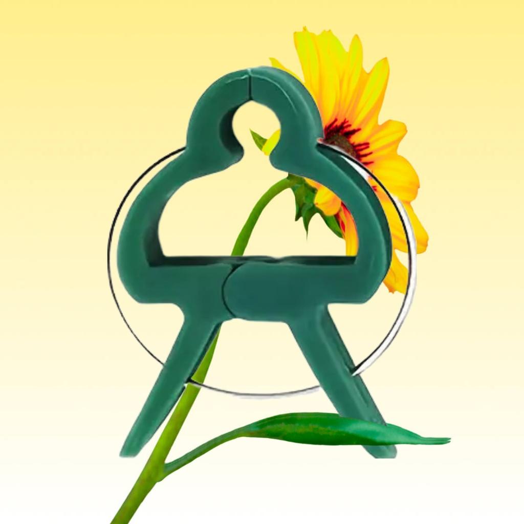 50 Stück Grüne Pflanzenstützclips, Tomaten-Gurken-Rankenclips, Kunststoff Gartenpflanzenbinder, Langlebige Pflanzenhalter für Zweige