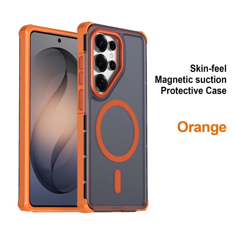 Corner-reinforced Drop-proof Matte Case For Samsung Galaxy S26 Ultra S26 Plus S25 FE S24 + S23 ultra Magnetic Ring Protect Cover