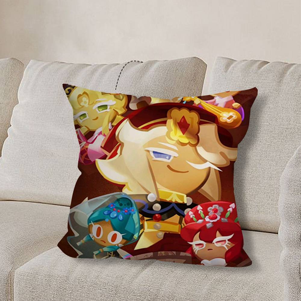 Cookie R-Runes KingdomS Game Pillow Case Sofa Living Room Bedroom Headboard Backrest Cushion Square Cushion Nap Time