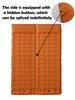 Antislip TPU Inflatable Camping Mat & Sleeping Pad with Built-in Inflator Pump Hiking Ready RV Use 500kg Load Capacity