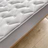 2025 New Solid Color Waterproof Bed Hat Wavy Cotton Anti-bacterial Mattress Cover Protector Skin-friendly Bed Cover with Elastic