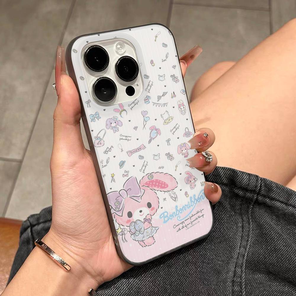 Cute Cartoon Bonbonribbon Phone Case For IPhone 17 16 15 14 Plus 11 12 13 Pro Max Shockproof Protection Soft Back Cover
