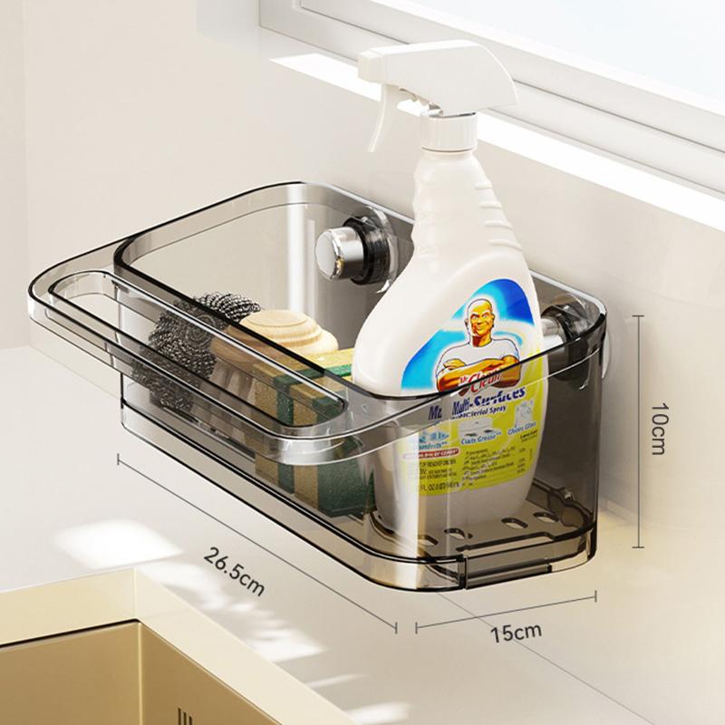 

Кухонная полка для хранения с держателем для полотенец, местом для сушки над раковиной, полкой для хранения губок, подвесной полкой для слива мыла