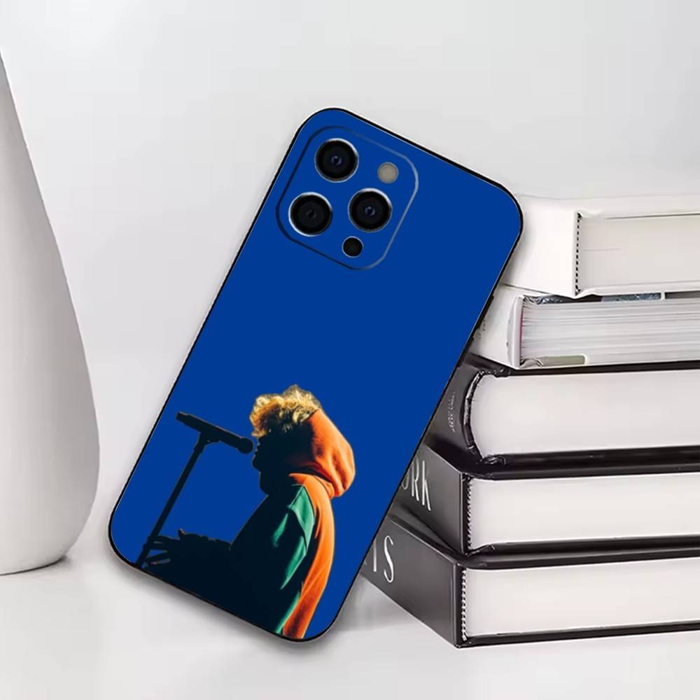 

Japanese Urban Aesthetic Phone Case For iPhone17,16,15,14,13,12,11 Plus,Pro Soft Silicone Black Cover iPhone16promax
