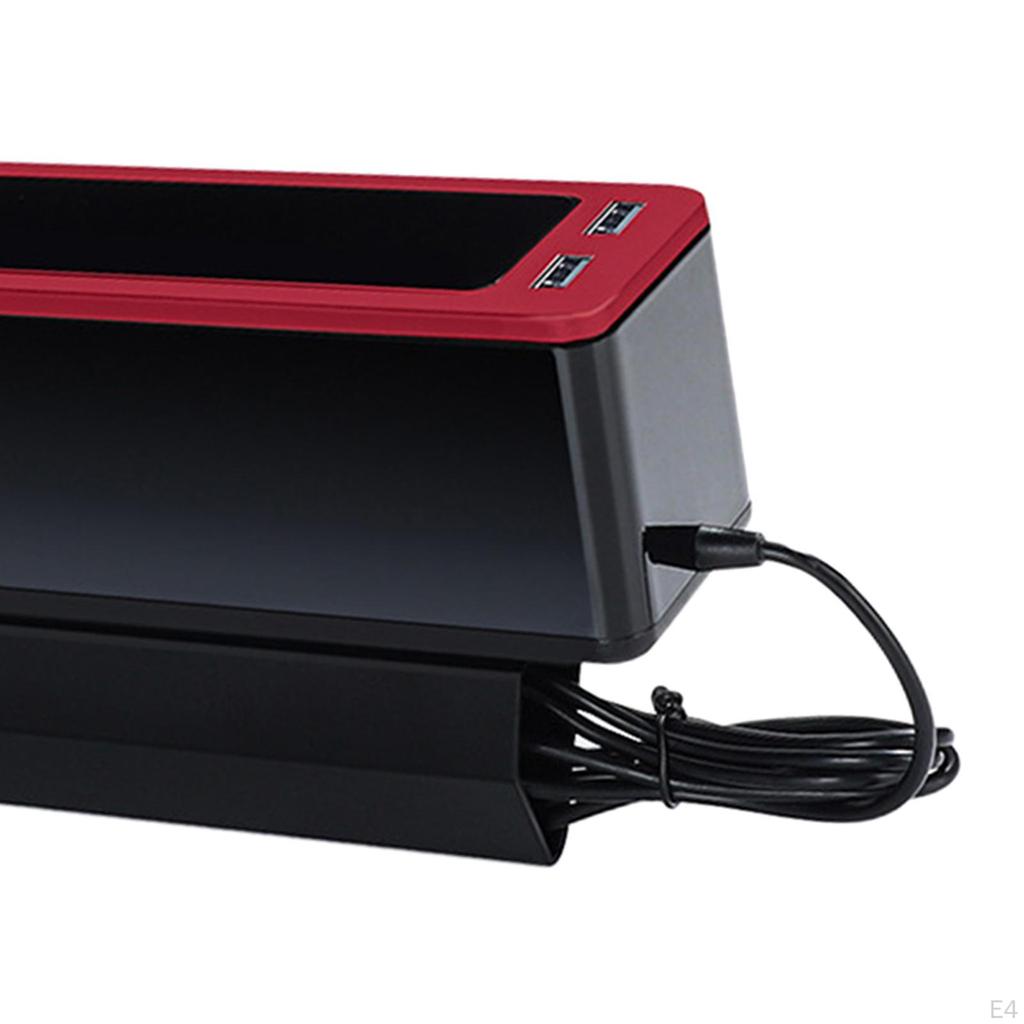 Filler , Dual USB Hole Seat Organizer Front Storage Box Catcher for Phones Chewing Gum