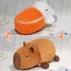 Pelican Capibala Flip Pushie Doll Double Side Capibara Plush Toy Transform Dolls 2-in-1 Kawaii Flip Children Birthday Gift