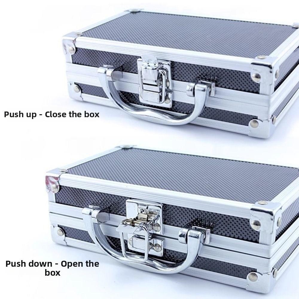 Drop-Resistant Aluminum Zinc Zinc Alloy Tool Box Impact Resistant Safety Briefcase  Instrument