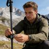 Sostituzione Serratura Bastone da Passeggio 4 pz Durevole Parti Serratura Bastone da Trekking da Esterno Morsetto Fissaggio Bastone da Alpinismo Con Dado Per Escursionismo