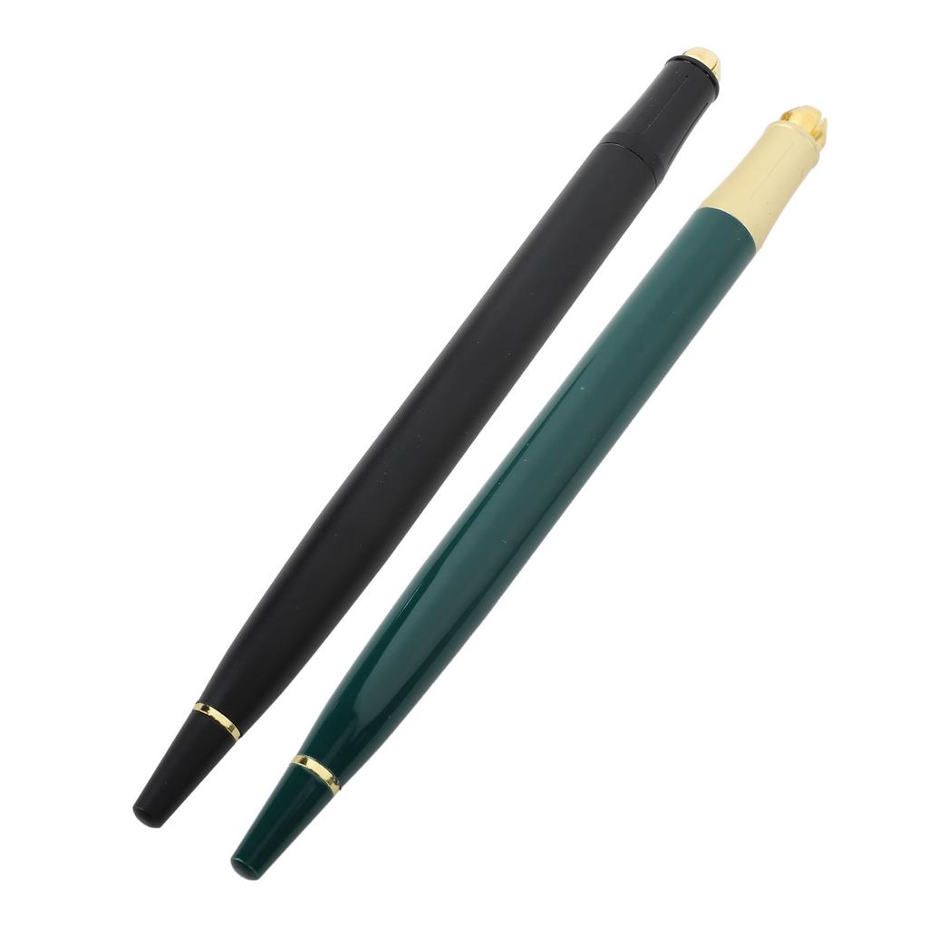2PCS Microblading Pen Aluminum Alloy Semi Permanent Manual Tattoo Pen for Eyebrow Lips Eyeliner