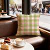 Simple checkered pattern Cushion Cover Set of  Decorative Short Plush Pillow Covers for Sofa Soft  Cushion Case x cm