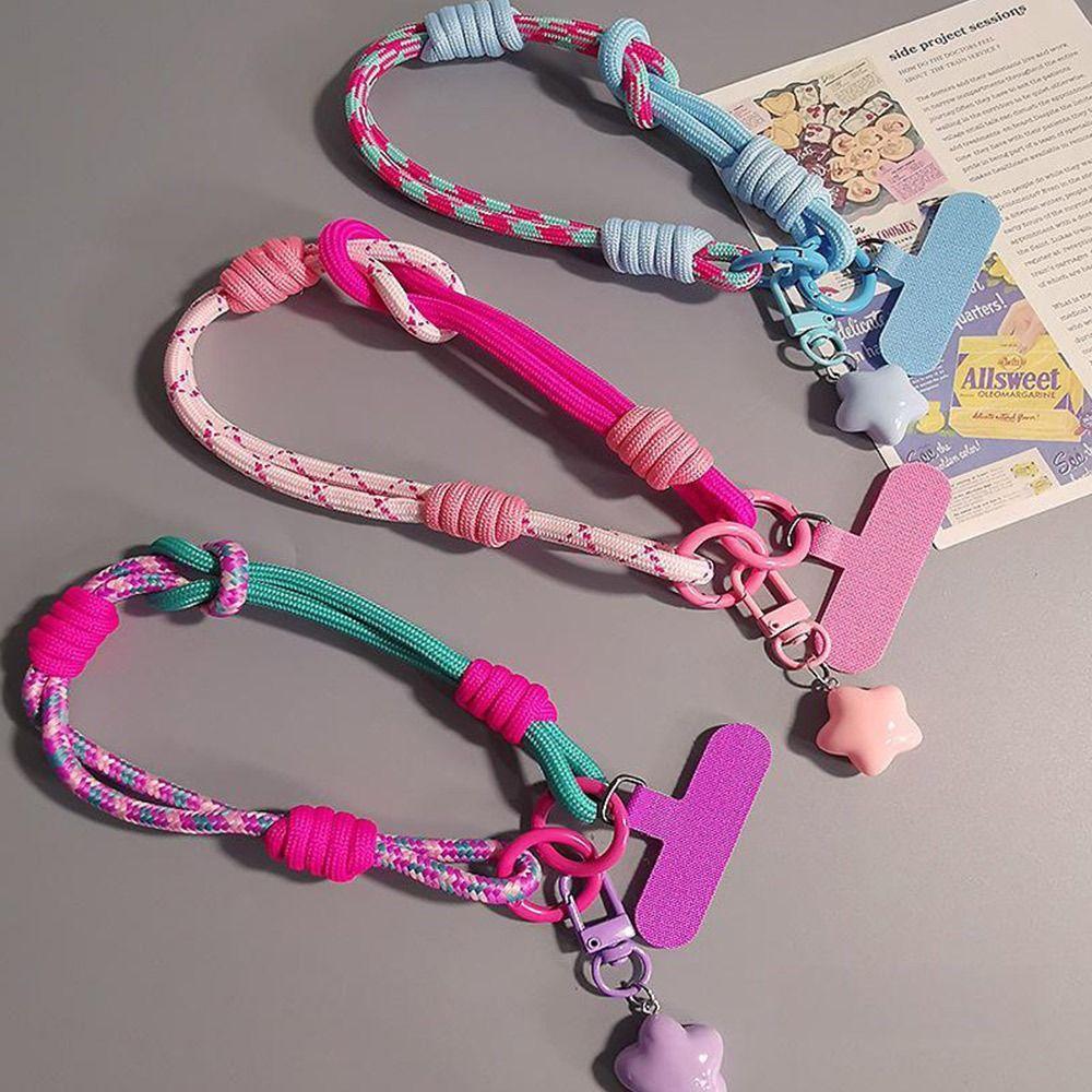 Wrist Strap Phone Lanyard Adjustable Mobile Accessory Woven Thumb Strap  for Outdoor Travel